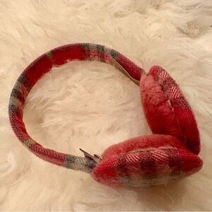 Burberry Pink Plaid Earmuffs